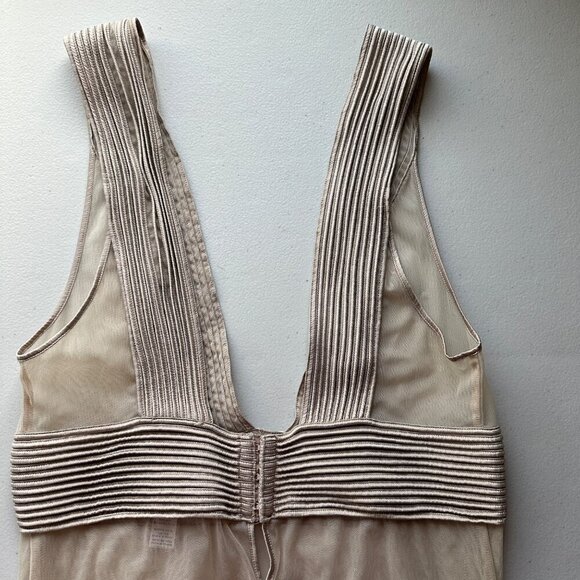 La Perla Silk Mesh Lingerie Slip Size S Sheer Beige Sexy Intimate Boudoir - Picture 6 of 9